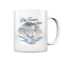 Der Traum beginnt hier – Inspiration & Kindheitserinnerungen - Tasse glossy Bright Lights Arts
