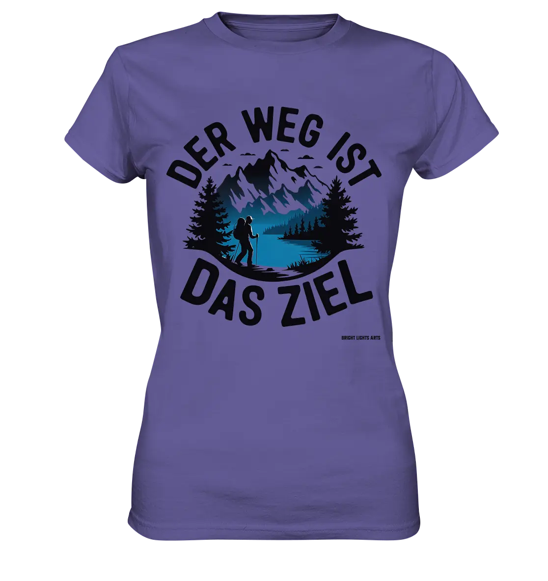 Der Weg ist das Ziel – Abenteuer & Natur erleben - Ladies Premium Shirt Bright Lights Arts