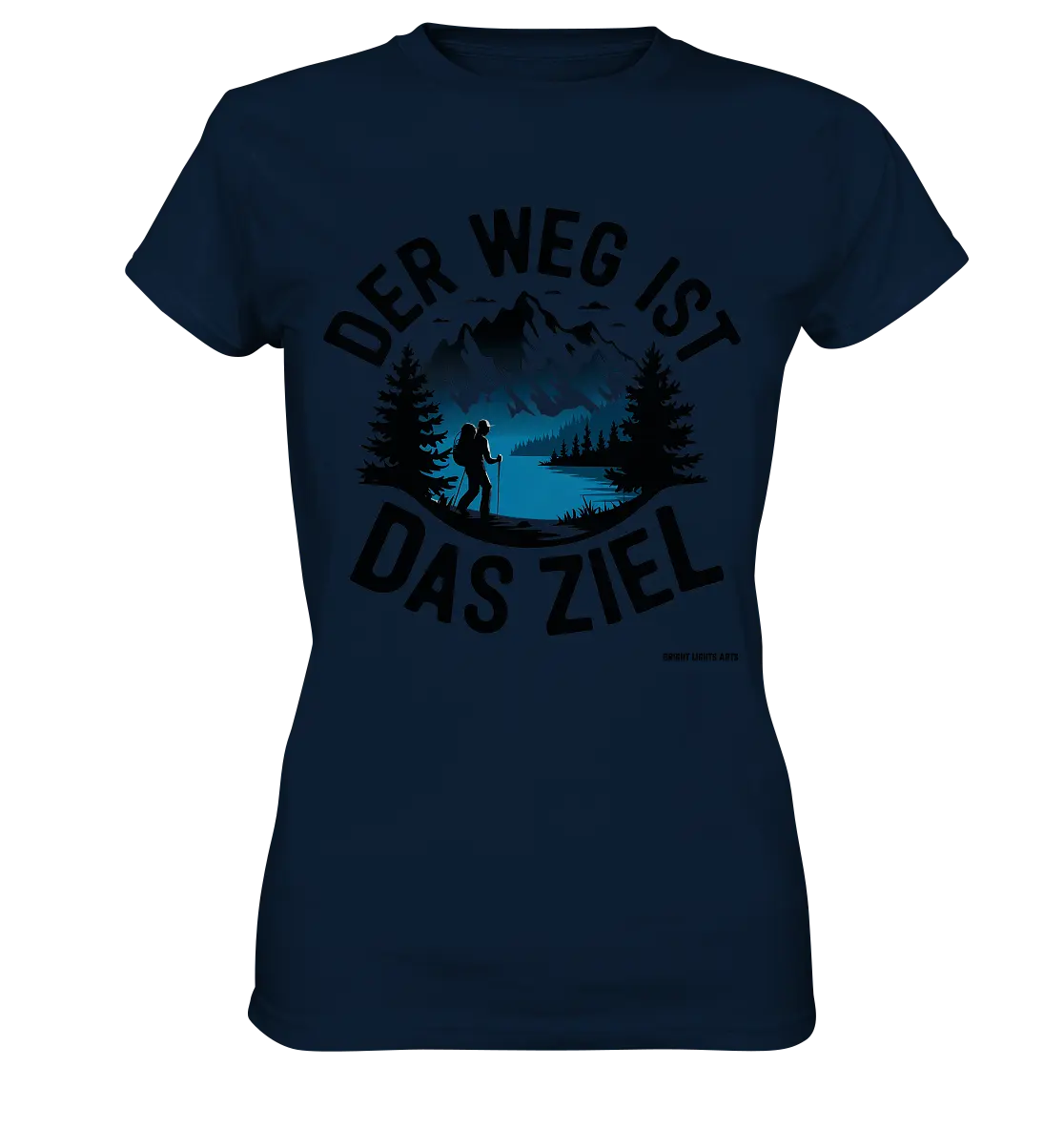 Der Weg ist das Ziel – Abenteuer & Natur erleben - Ladies Premium Shirt Bright Lights Arts
