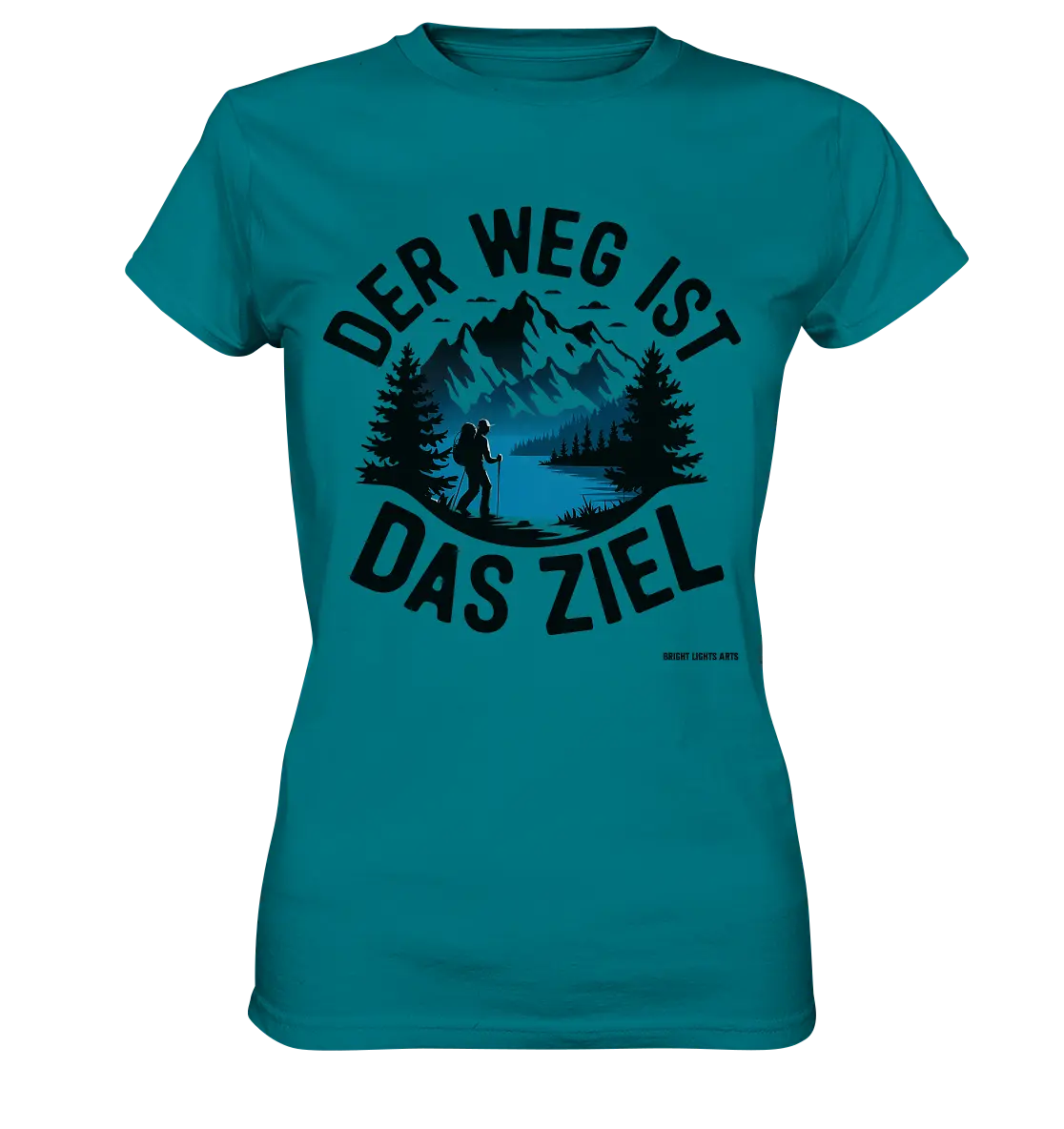 Der Weg ist das Ziel – Abenteuer & Natur erleben - Ladies Premium Shirt Bright Lights Arts
