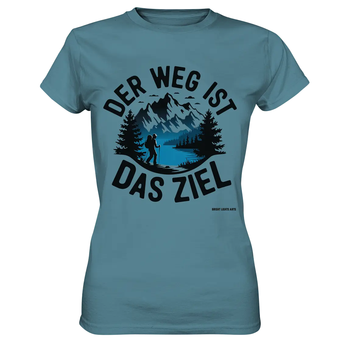 Der Weg ist das Ziel – Abenteuer & Natur erleben - Ladies Premium Shirt Bright Lights Arts