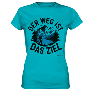 Der Weg ist das Ziel – Abenteuer & Natur erleben - Ladies Premium Shirt Bright Lights Arts