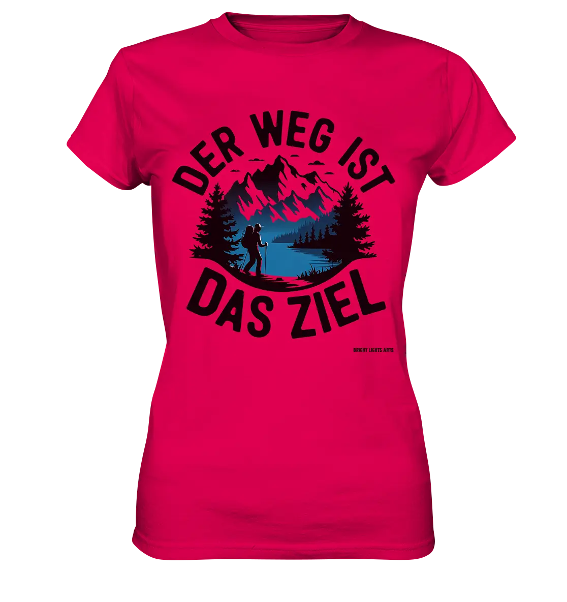 Der Weg ist das Ziel – Abenteuer & Natur erleben - Ladies Premium Shirt Bright Lights Arts