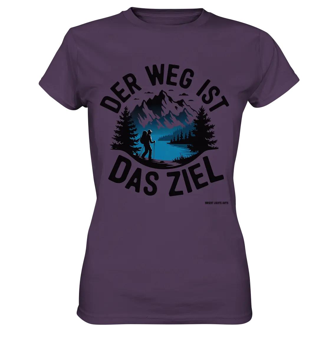 Der Weg ist das Ziel – Abenteuer & Natur erleben - Ladies Premium Shirt Bright Lights Arts