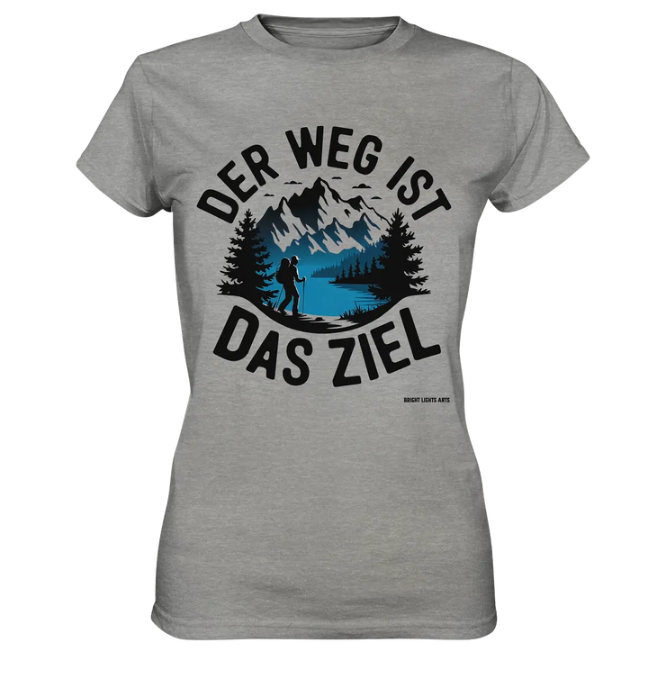 Der Weg ist das Ziel – Abenteuer & Natur erleben - Ladies Premium Shirt Bright Lights Arts