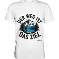 Der Weg ist das Ziel – Abenteuer & Natur erleben - Premium Shirt Bright Lights Arts