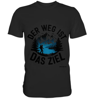 Der Weg ist das Ziel – Abenteuer & Natur erleben - Premium Shirt Bright Lights Arts