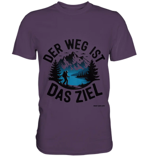 Der Weg ist das Ziel – Abenteuer & Natur erleben - Premium Shirt Bright Lights Arts