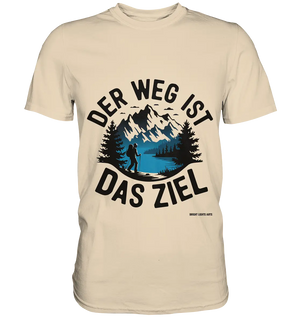 Der Weg ist das Ziel – Abenteuer & Natur erleben - Premium Shirt Bright Lights Arts