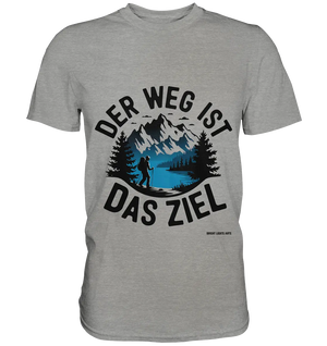 Der Weg ist das Ziel – Abenteuer & Natur erleben - Premium Shirt Bright Lights Arts