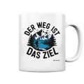 Der Weg ist das Ziel – Abenteuer & Natur erleben - Tasse glossy Bright Lights Arts