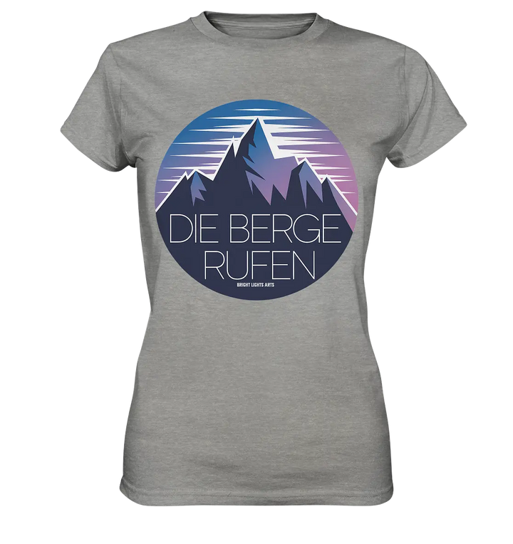 Die Berge rufen – Ein Abenteuer wartet! - Ladies Premium Shirt Bright Lights Arts