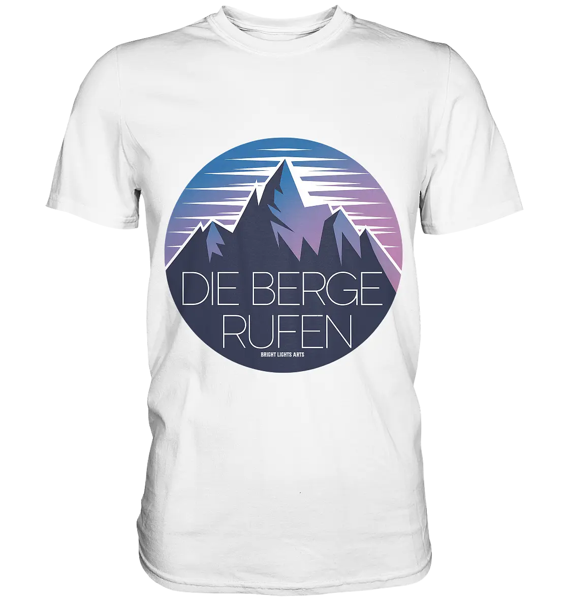 Die Berge rufen – Ein Abenteuer wartet! - Premium Shirt Bright Lights Arts