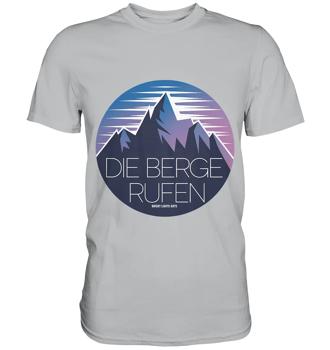 Die Berge rufen – Ein Abenteuer wartet! - Premium Shirt Bright Lights Arts