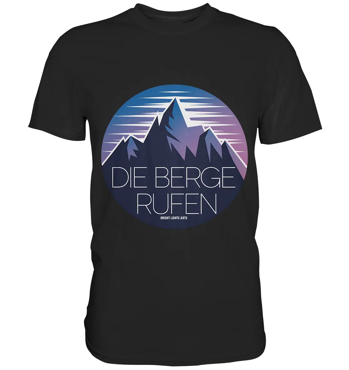 Die Berge rufen – Ein Abenteuer wartet! - Premium Shirt Bright Lights Arts