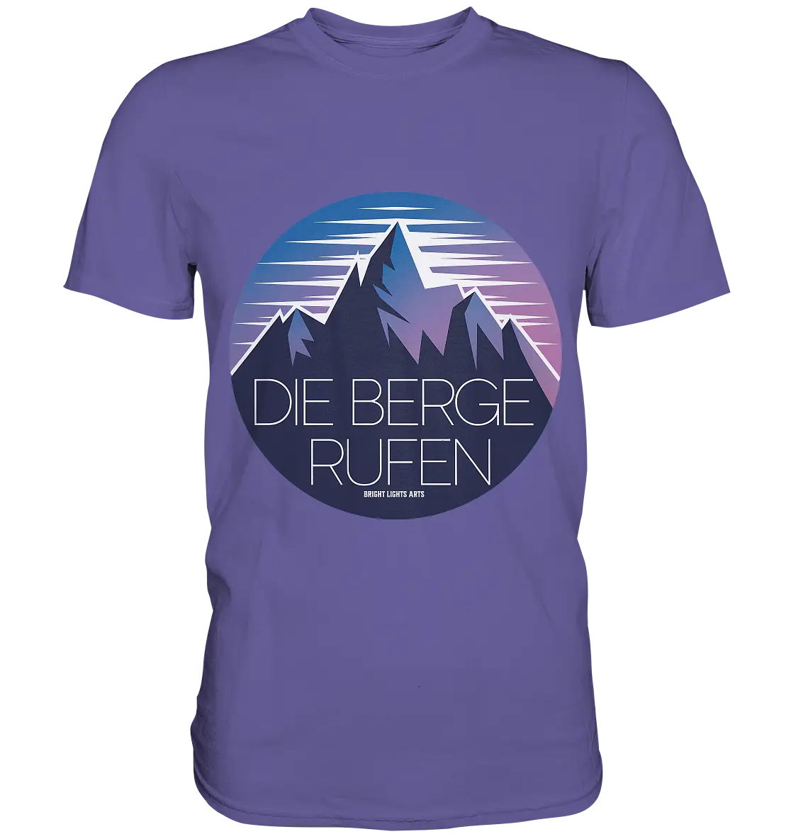 Die Berge rufen – Ein Abenteuer wartet! - Premium Shirt Bright Lights Arts
