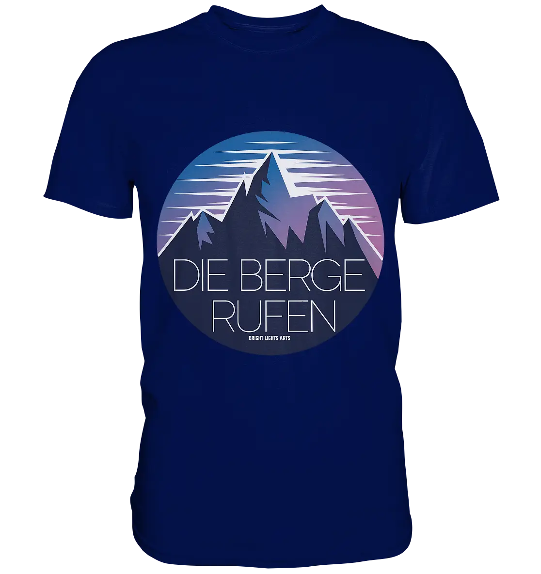 Die Berge rufen – Ein Abenteuer wartet! - Premium Shirt Bright Lights Arts