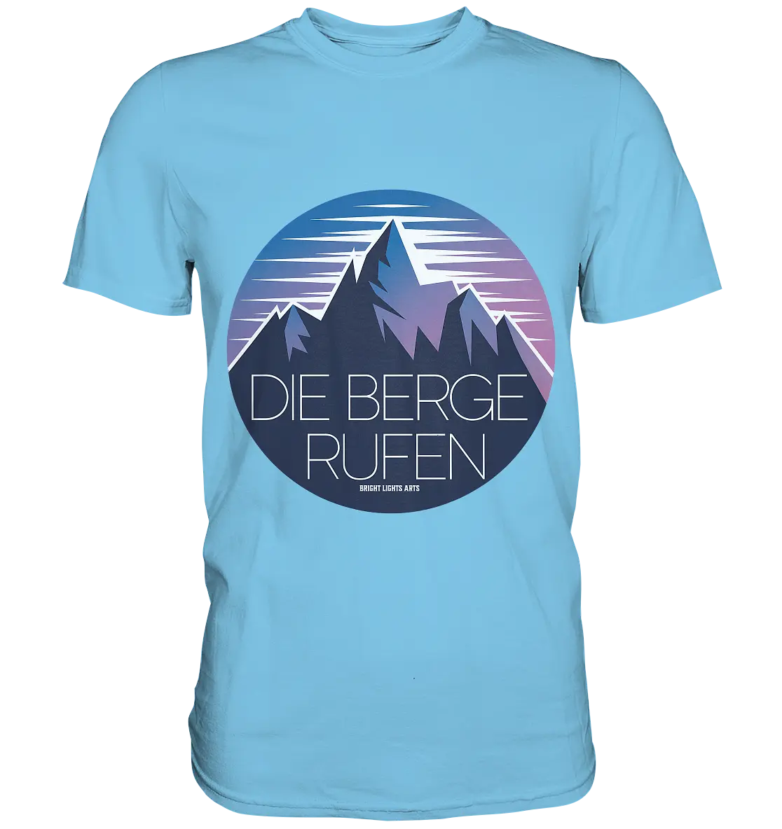 Die Berge rufen – Ein Abenteuer wartet! - Premium Shirt Bright Lights Arts