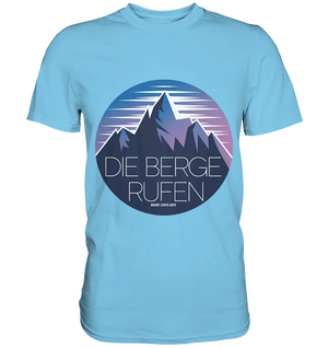 Die Berge rufen – Ein Abenteuer wartet! - Premium Shirt Bright Lights Arts