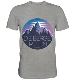 Die Berge rufen – Ein Abenteuer wartet! - Premium Shirt Bright Lights Arts