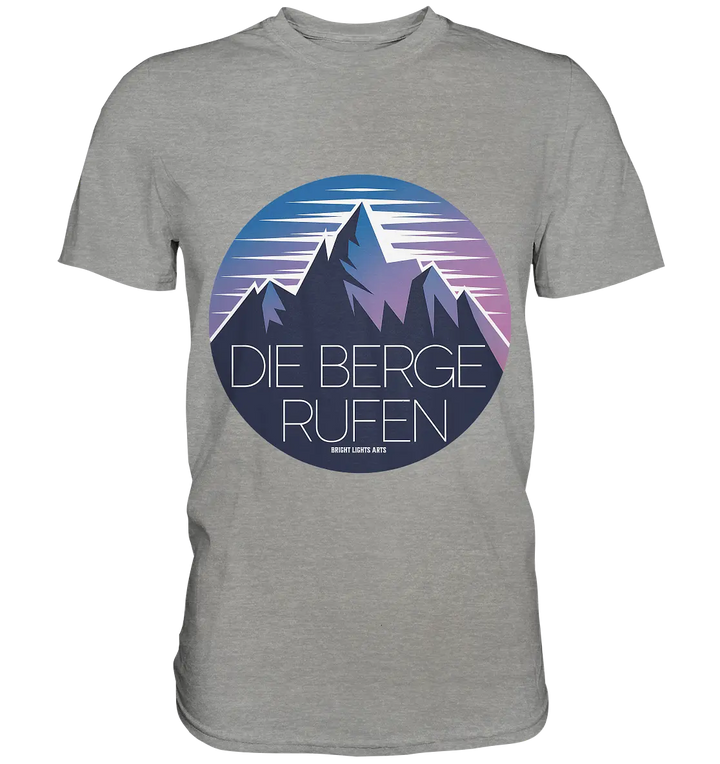 Die Berge rufen – Ein Abenteuer wartet! - Premium Shirt Bright Lights Arts