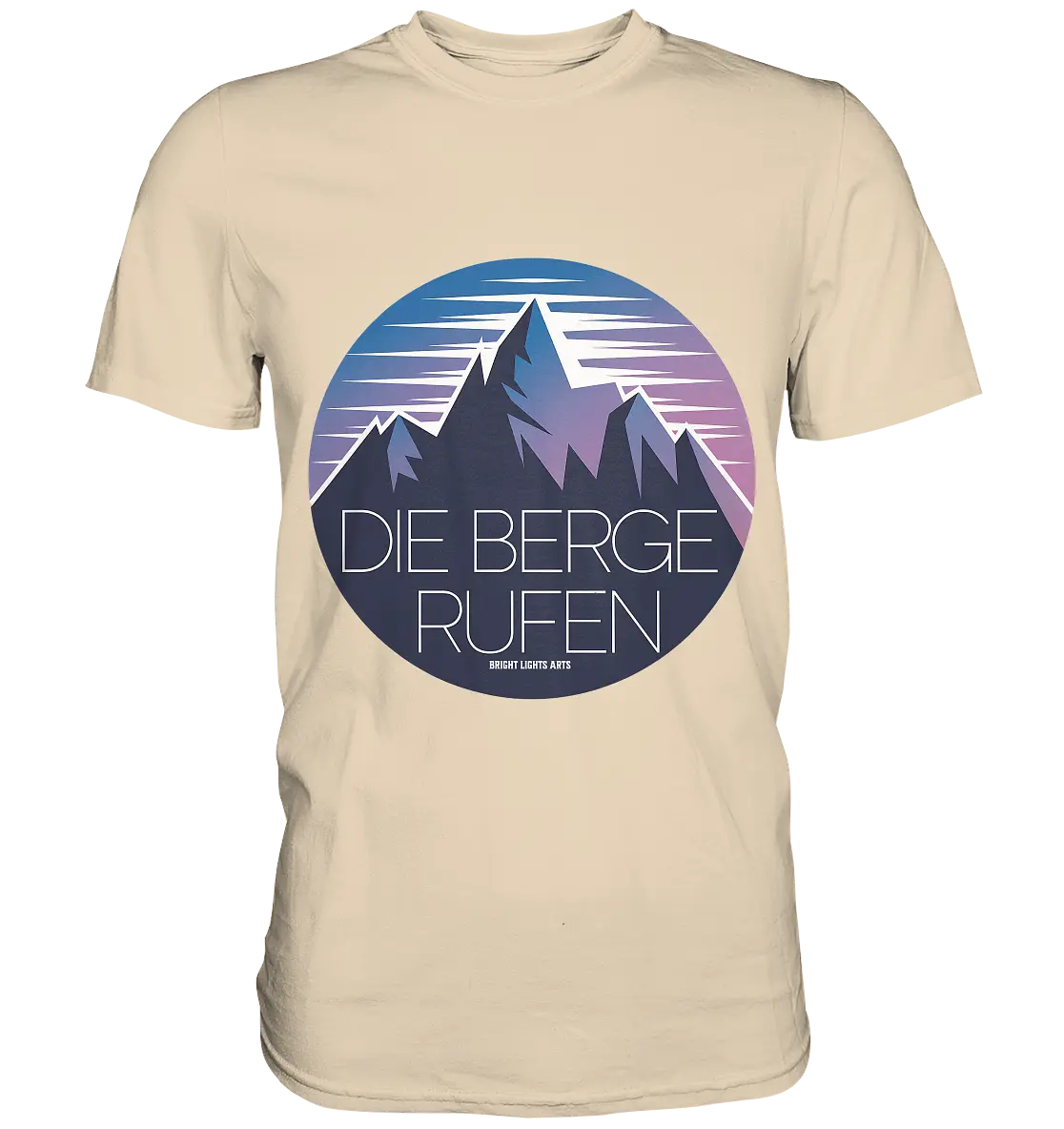 Die Berge rufen – Ein Abenteuer wartet! - Premium Shirt Bright Lights Arts
