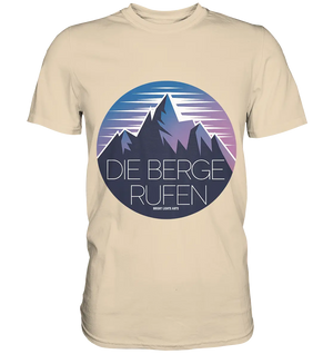 Die Berge rufen – Ein Abenteuer wartet! - Premium Shirt Bright Lights Arts