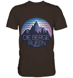 Die Berge rufen – Ein Abenteuer wartet! - Premium Shirt Bright Lights Arts