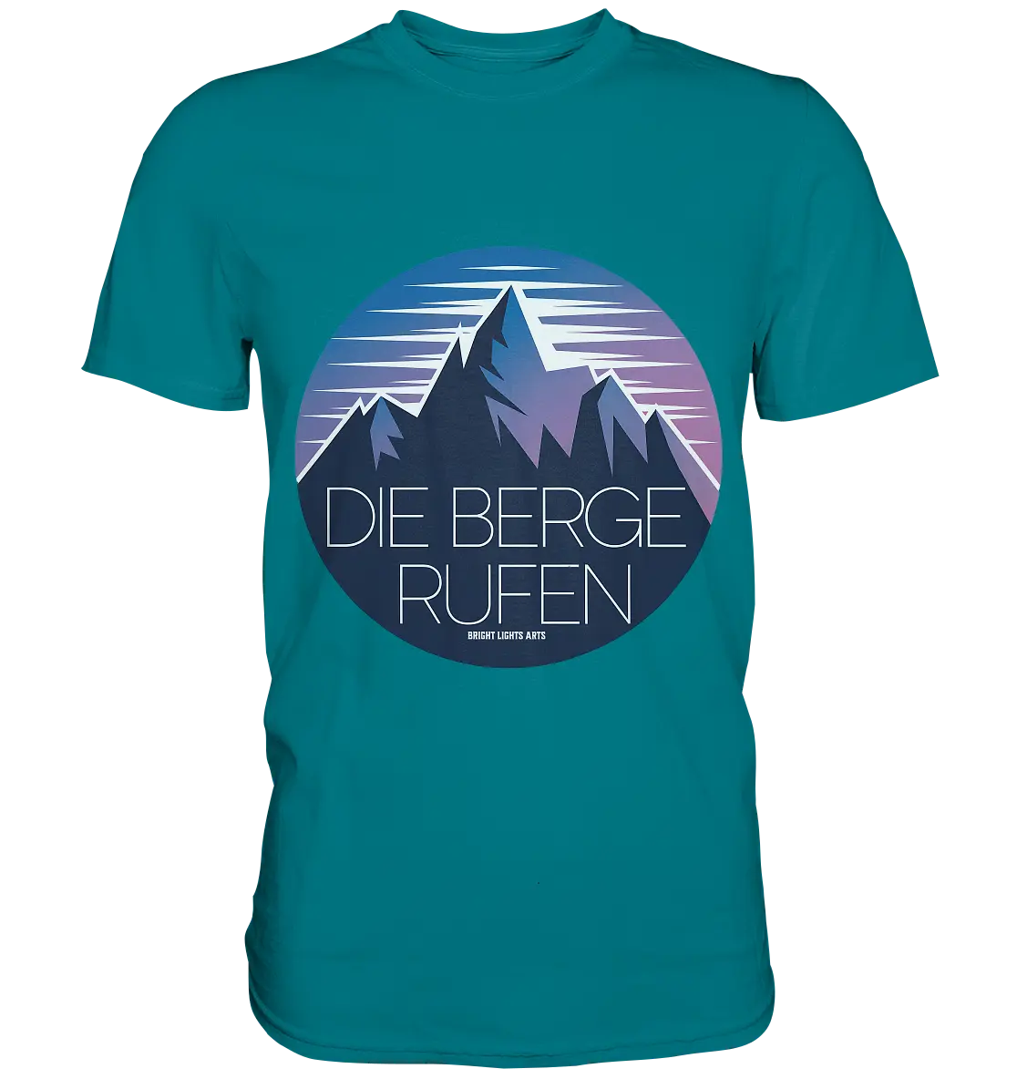 Die Berge rufen – Ein Abenteuer wartet! - Premium Shirt Bright Lights Arts