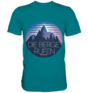 Die Berge rufen – Ein Abenteuer wartet! - Premium Shirt Bright Lights Arts