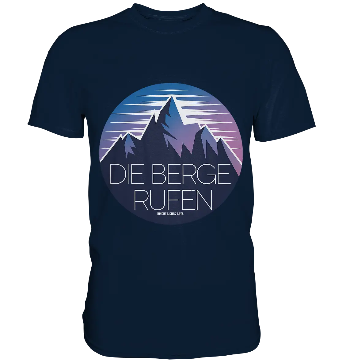 Die Berge rufen – Ein Abenteuer wartet! - Premium Shirt Bright Lights Arts