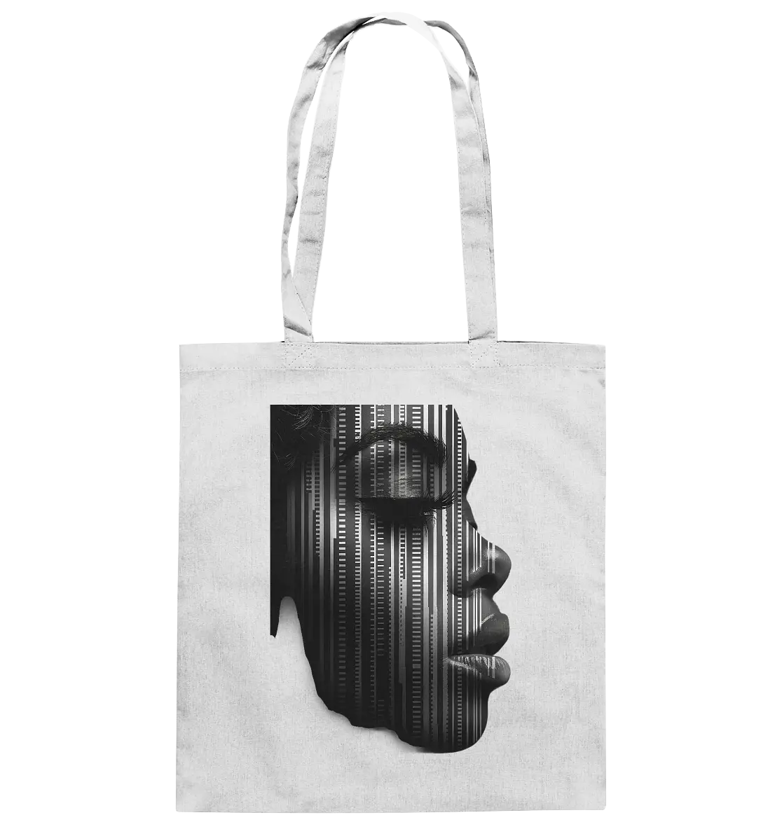 Digitale Identität – Moderne Kunst zwischen Mensch & Code - Baumwolltasche Bright Lights Arts