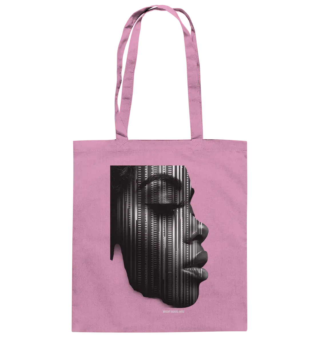 Digitale Identität – Moderne Kunst zwischen Mensch & Code - Baumwolltasche Bright Lights Arts