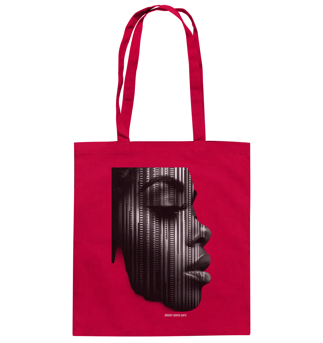 Digitale Identität – Moderne Kunst zwischen Mensch & Code - Baumwolltasche Bright Lights Arts