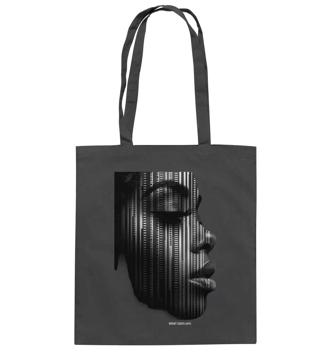 Digitale Identität – Moderne Kunst zwischen Mensch & Code - Baumwolltasche Bright Lights Arts