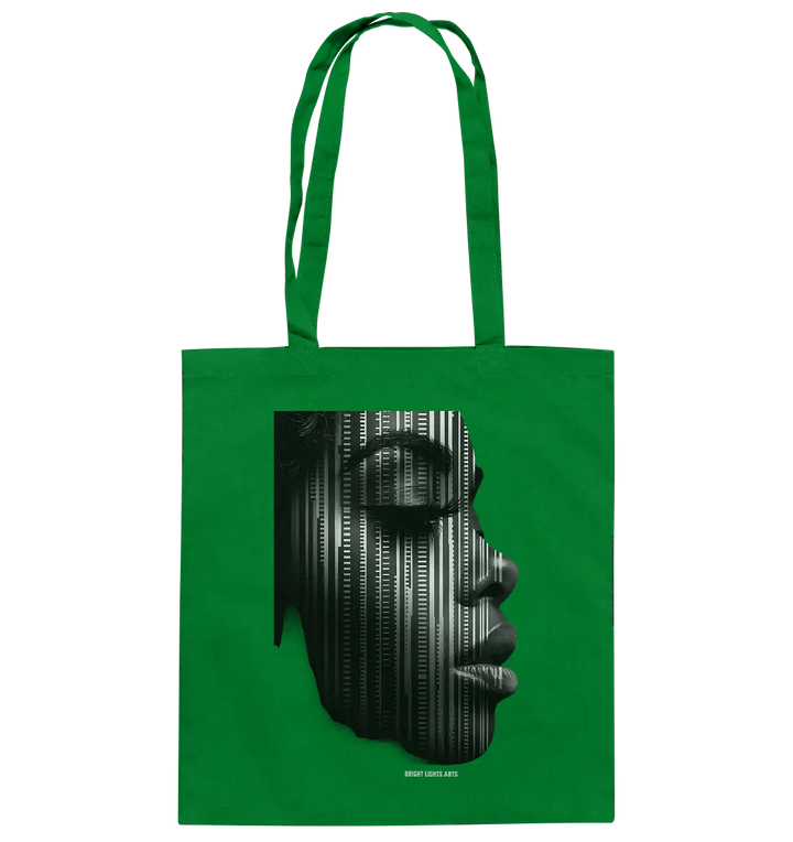 Digitale Identität – Moderne Kunst zwischen Mensch & Code - Baumwolltasche Bright Lights Arts