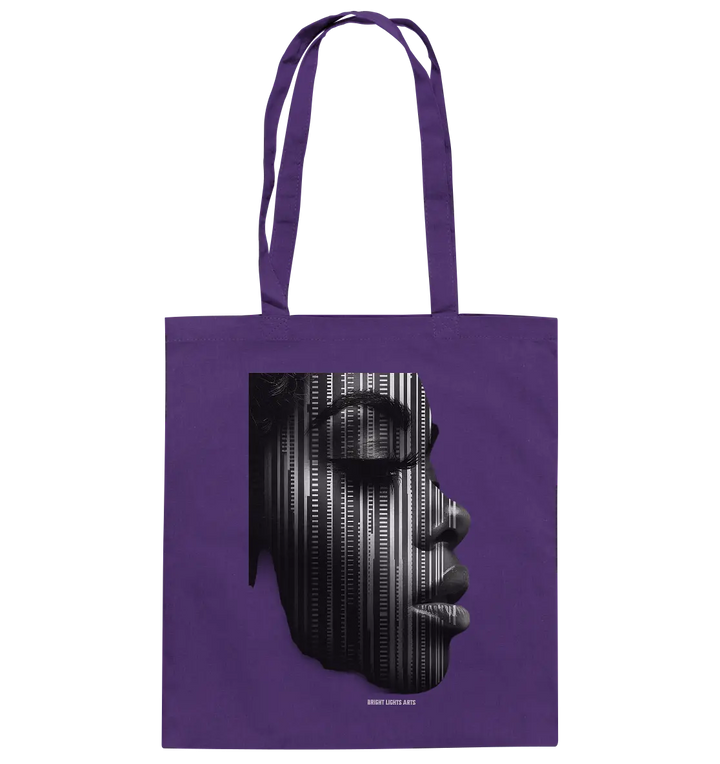 Digitale Identität – Moderne Kunst zwischen Mensch & Code - Baumwolltasche Bright Lights Arts