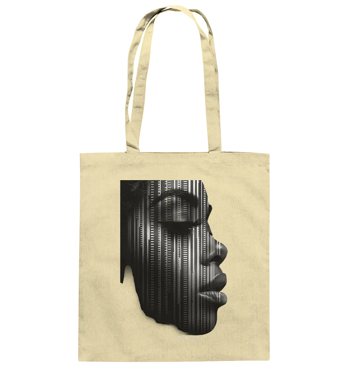 Digitale Identität – Moderne Kunst zwischen Mensch & Code - Baumwolltasche Bright Lights Arts