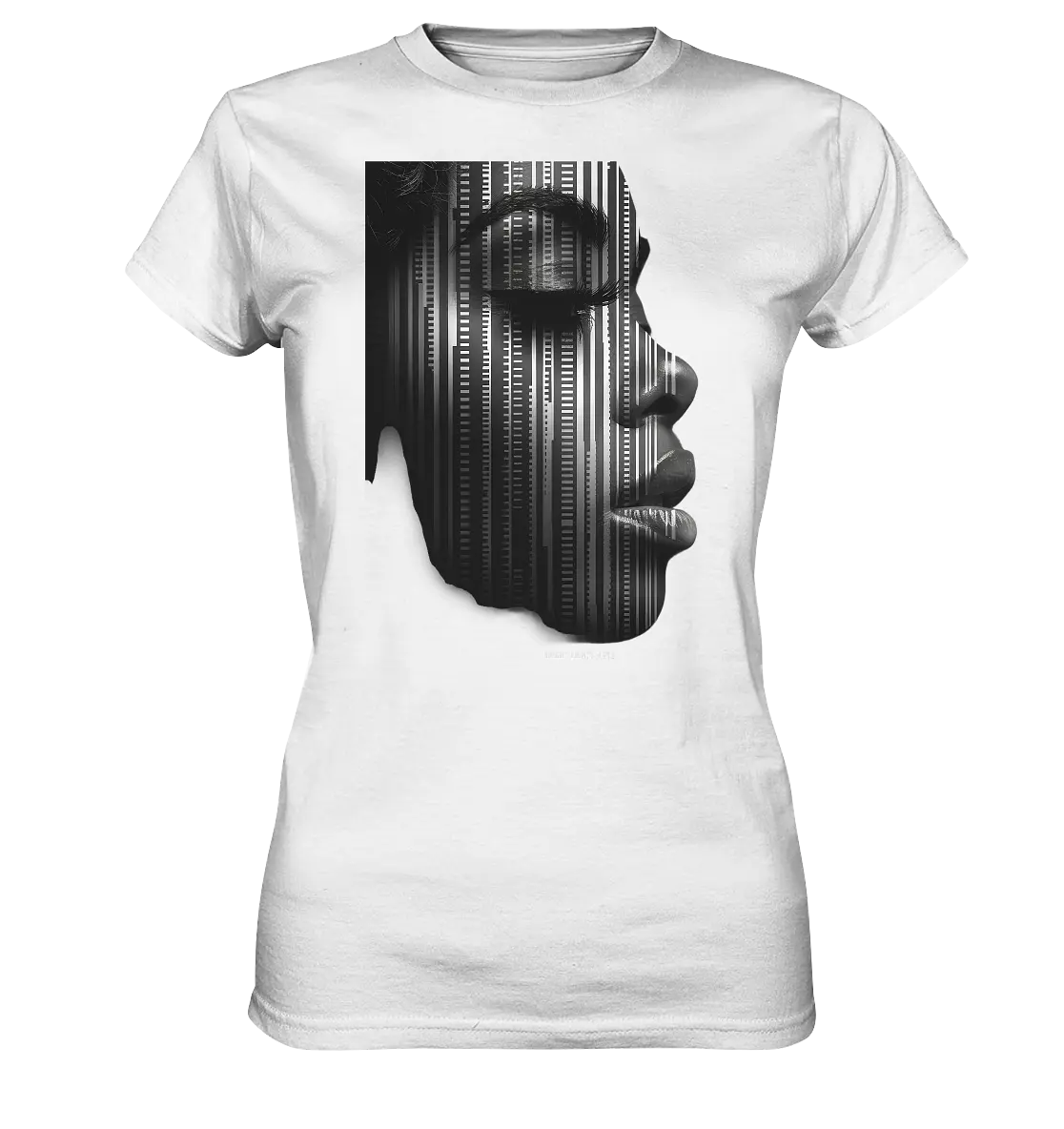 Digitale Identität – Moderne Kunst zwischen Mensch & Code - Ladies Premium Shirt Bright Lights Arts