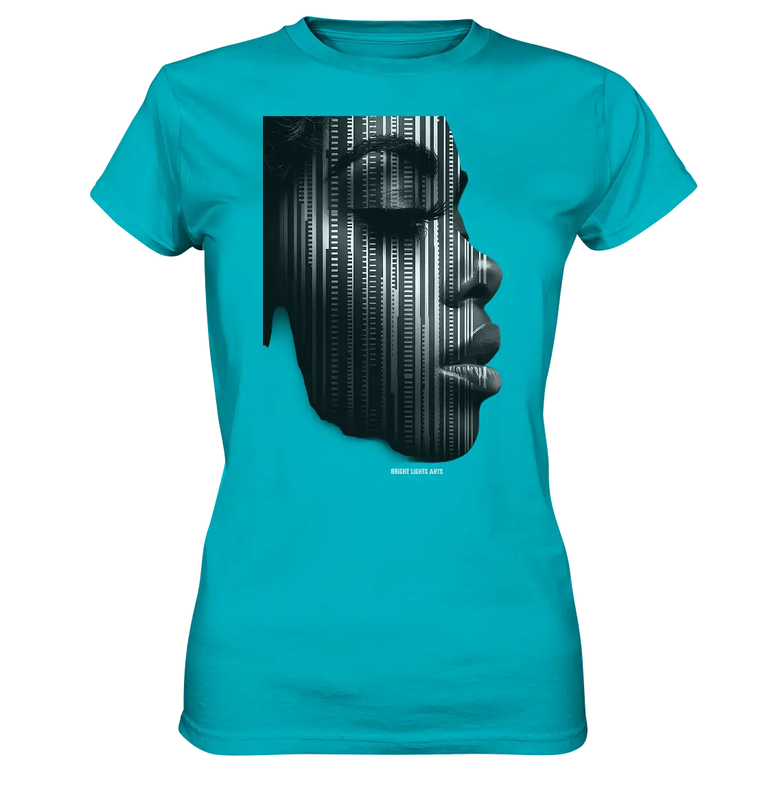 Digitale Identität – Moderne Kunst zwischen Mensch & Code - Ladies Premium Shirt Bright Lights Arts