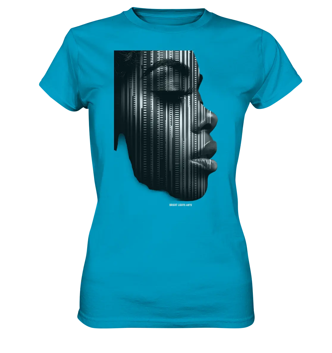 Digitale Identität – Moderne Kunst zwischen Mensch & Code - Ladies Premium Shirt Bright Lights Arts
