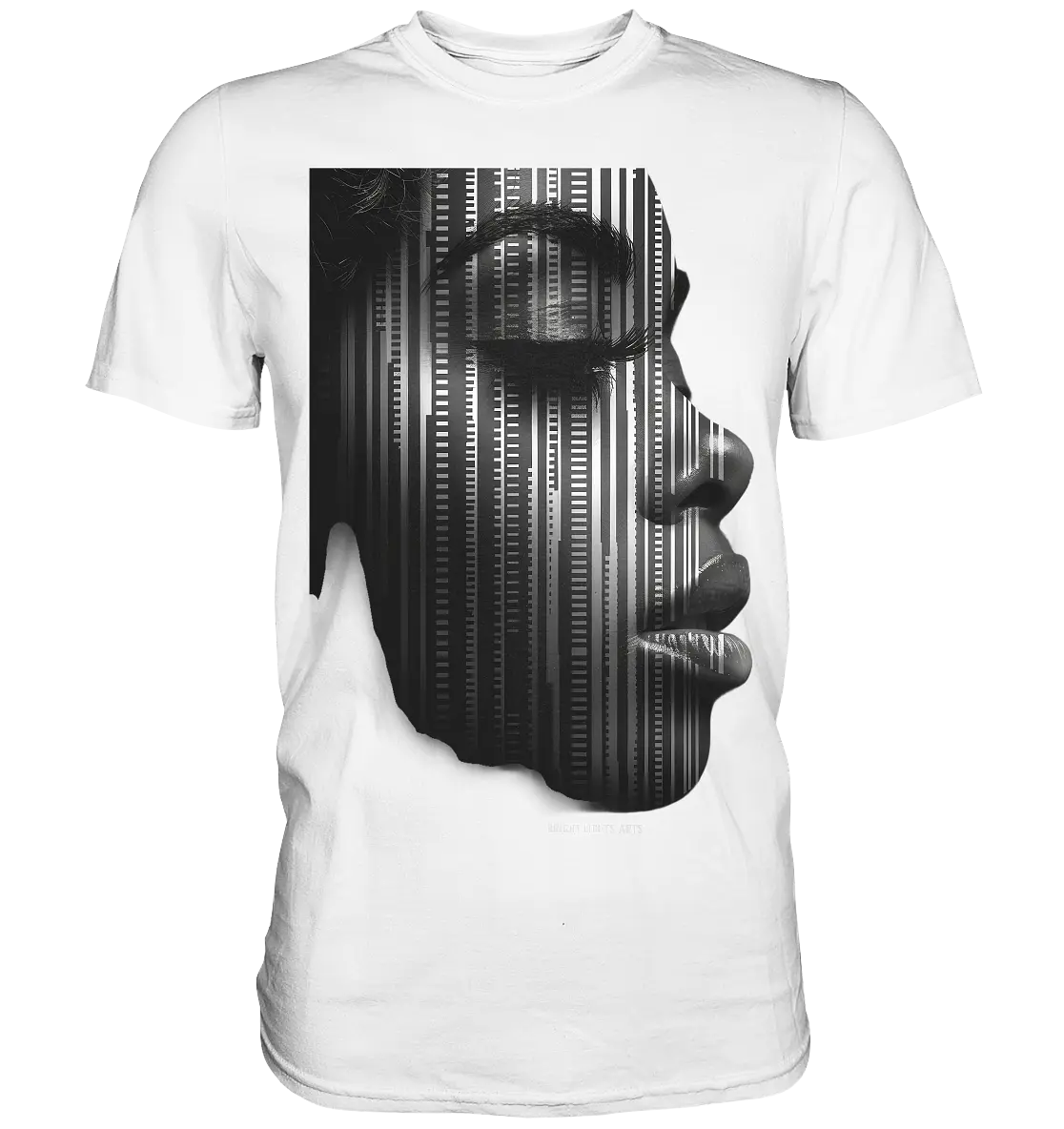 Digitale Identität – Moderne Kunst zwischen Mensch & Code - Premium Shirt Bright Lights Arts