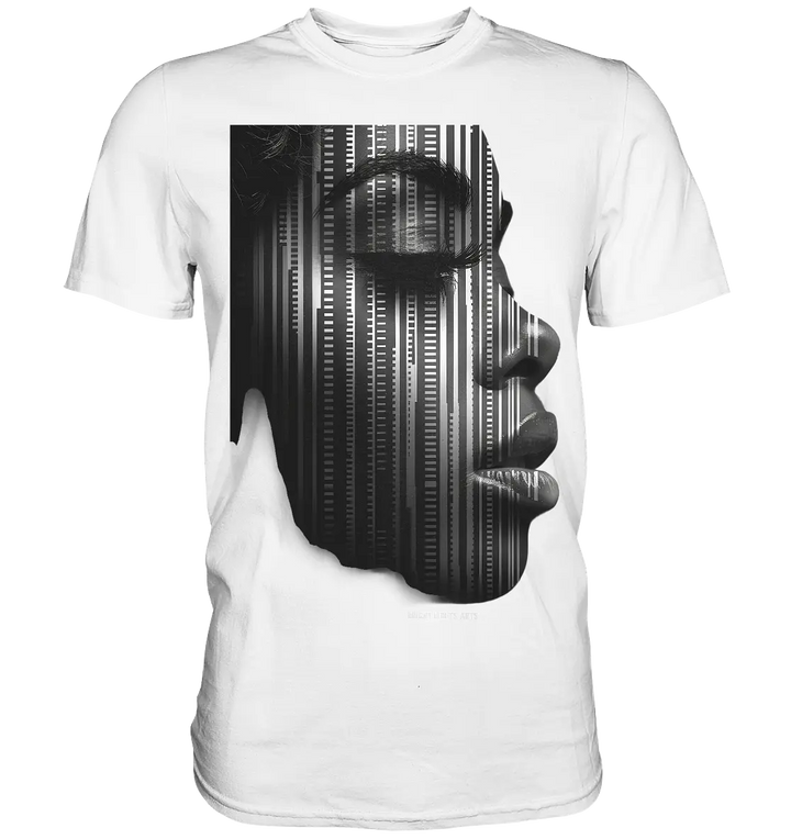 Digitale Identität – Moderne Kunst zwischen Mensch & Code - Premium Shirt Bright Lights Arts