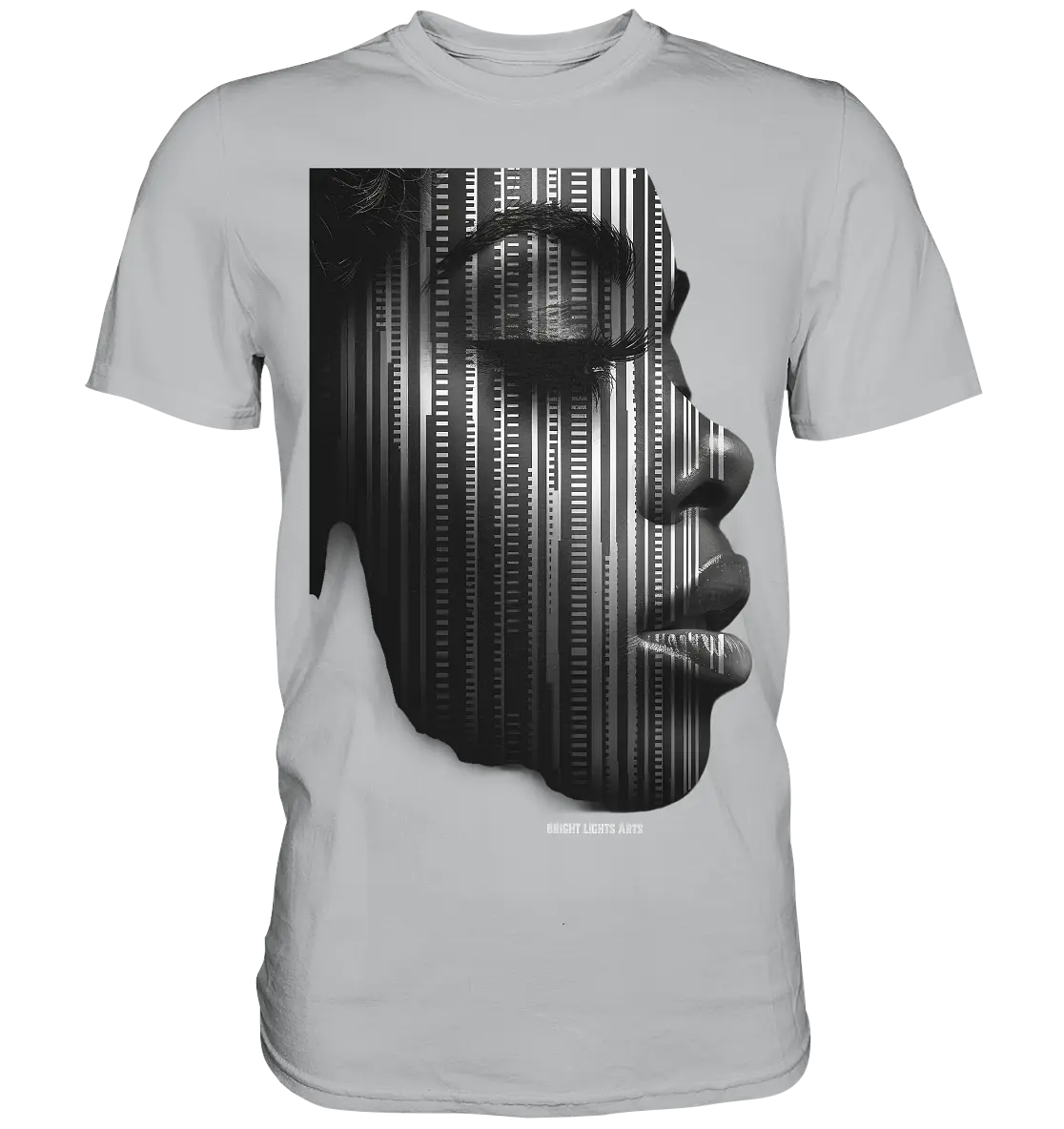 Digitale Identität – Moderne Kunst zwischen Mensch & Code - Premium Shirt Bright Lights Arts