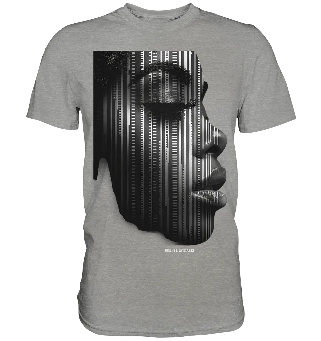 Digitale Identität – Moderne Kunst zwischen Mensch & Code - Premium Shirt Bright Lights Arts
