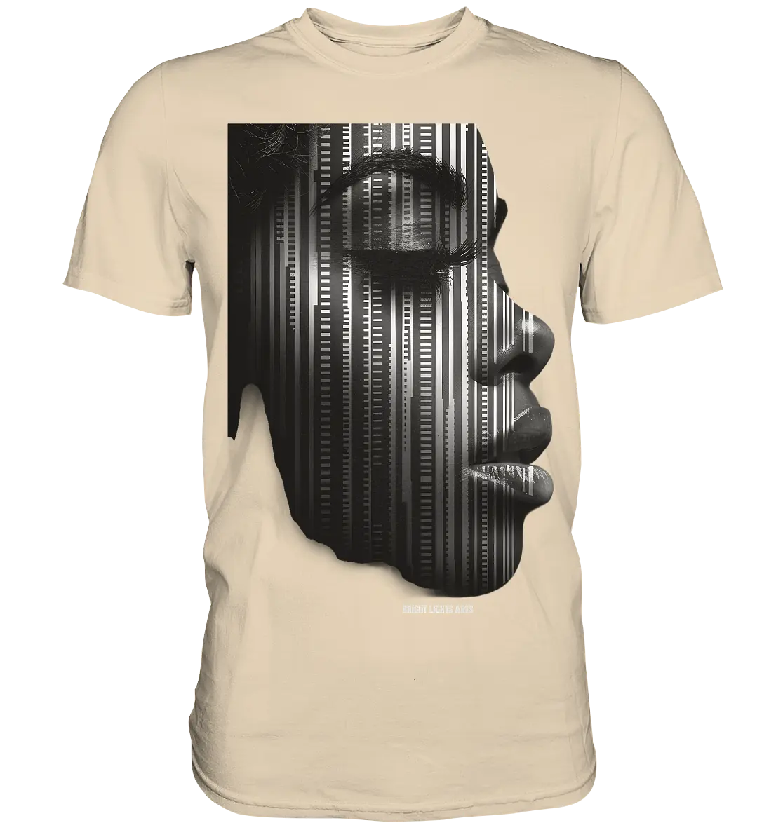 Digitale Identität – Moderne Kunst zwischen Mensch & Code - Premium Shirt Bright Lights Arts