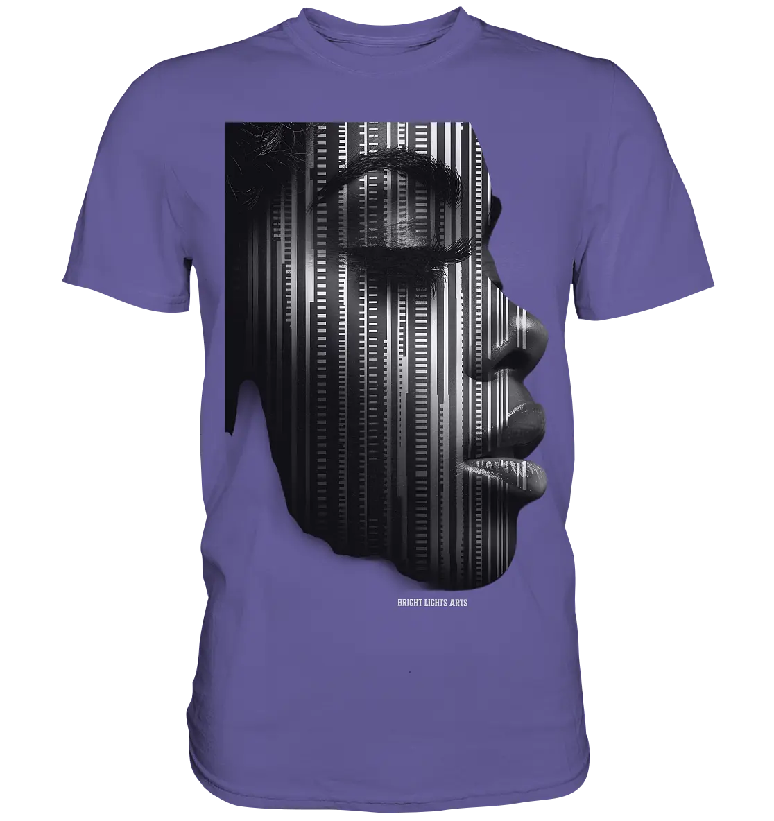 Digitale Identität – Moderne Kunst zwischen Mensch & Code - Premium Shirt Bright Lights Arts