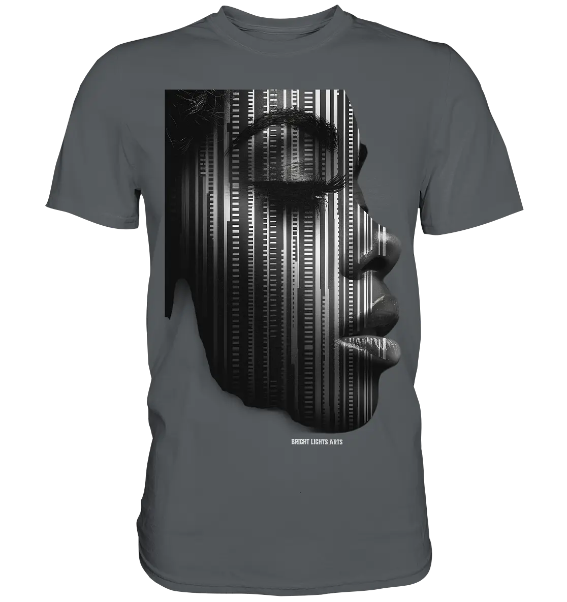 Digitale Identität – Moderne Kunst zwischen Mensch & Code - Premium Shirt Bright Lights Arts