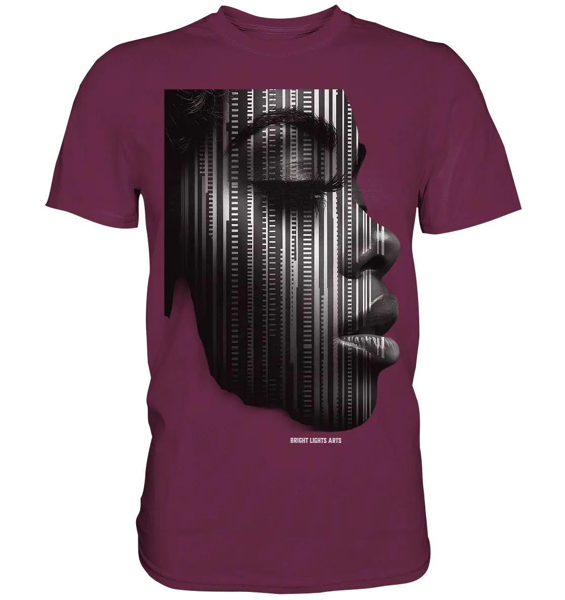 Digitale Identität – Moderne Kunst zwischen Mensch & Code - Premium Shirt Bright Lights Arts