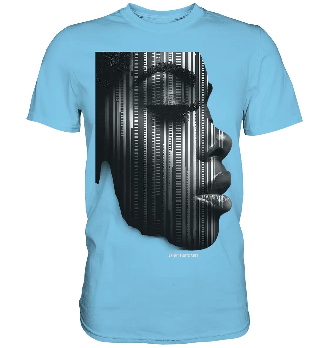 Digitale Identität – Moderne Kunst zwischen Mensch & Code - Premium Shirt Bright Lights Arts